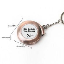 Load image into Gallery viewer, 2m Mini Keychain Tape Measure