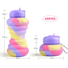 Load image into Gallery viewer, Cute Silicone Foldable Water Bottles