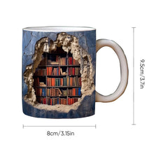 Load image into Gallery viewer, 3D Bookshelves Hole In A Wall Mug