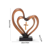 Load image into Gallery viewer, Easter Jesus Entwined Hearts Cross
