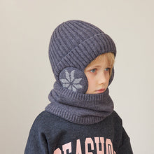 Load image into Gallery viewer, Barnas vinter fleece skjerf dress strikket lue