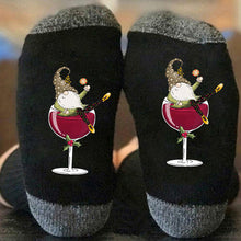 Load image into Gallery viewer, Gnome Wine Glass Unisex Crew Socks
