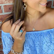 Load image into Gallery viewer, Blue Topaz Silver Ring