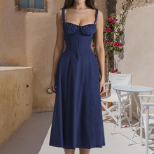 Load image into Gallery viewer, Carmen Print Bustier Sundress