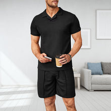 Load image into Gallery viewer, Men's V Neck Summer Casual Set