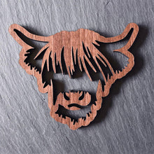 Load image into Gallery viewer, Wooden Highland Cow Coasters