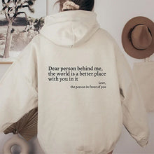 Load image into Gallery viewer, 'Dear Person Behind Me' Sweatshirt