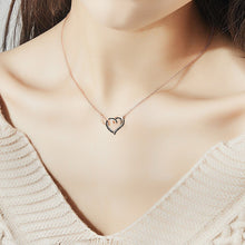 Load image into Gallery viewer, I’ll Hold You in My Heart Until I Can Hold You in Heaven Black Diamond Necklace