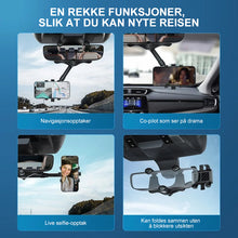 Load image into Gallery viewer, 360-graders roterbar telefonholder i bilspeilet