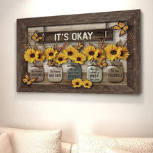 Load image into Gallery viewer, Sommerfugl Solsikker Vegg Art