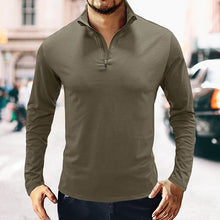 Load image into Gallery viewer, Gentleman Long Sleeve Cotton Polo Shirt
