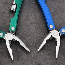 Load image into Gallery viewer, Mini Foldable Outdoor Stainless Steel Pliers with Flashlight