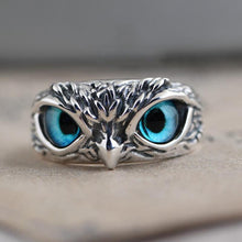 Load image into Gallery viewer, Demon Eye Owl Ring Adjustable