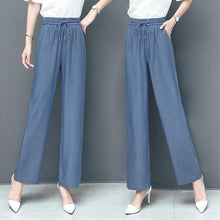 Load image into Gallery viewer, High Waist Loose Ice Silk Pants