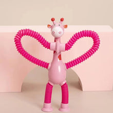 Load image into Gallery viewer, Telescopic suction cup giraffe toy