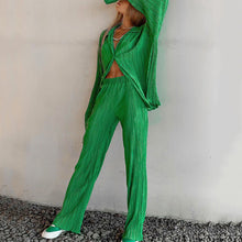 Load image into Gallery viewer, Women's Elegant Pleated Two-Piece Set