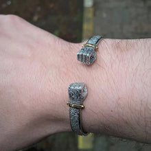 Load image into Gallery viewer, Sterling Silver Power Fist Bracelet