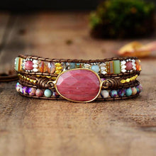 Load image into Gallery viewer, Handmade Natural Stone Wrap Bracelet