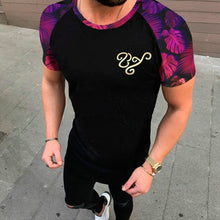 Load image into Gallery viewer, Men's Fashion Sports Fitness Color Matching Short-sleeved T-shirt