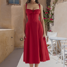 Load image into Gallery viewer, Carmen Print Bustier Sundress