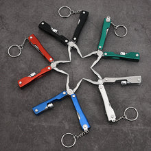 Load image into Gallery viewer, Mini Foldable Outdoor Stainless Steel Pliers with Flashlight