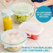 Load image into Gallery viewer, Stretchable Food Silicone Lid, 6 pieces