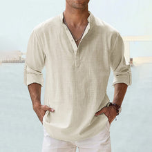 Load image into Gallery viewer, Men's Cotton Linen Casual Shirt
