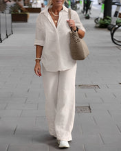 Load image into Gallery viewer, Cotton And Linen Shirt Suit