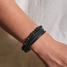 Load image into Gallery viewer, Natural Obsidian Magnetic Buckle Bracelet
