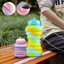 Load image into Gallery viewer, Cute Silicone Foldable Water Bottles