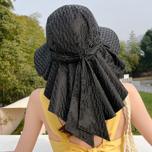 Load image into Gallery viewer, Women’s Wide Brim All-match Sun Hat with Neck Flap