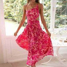 Load image into Gallery viewer, Sleeveless Backless Hemline Open Dress