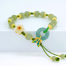 Load image into Gallery viewer, Butterfly Natural Emerald Jade Stone Bracelet