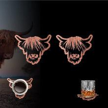 Load image into Gallery viewer, Wooden Highland Cow Coasters