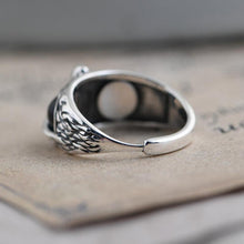 Load image into Gallery viewer, Demon Eye Owl Ring Adjustable