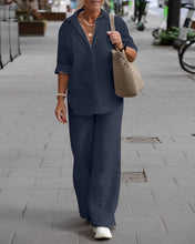 Load image into Gallery viewer, Cotton And Linen Shirt Suit