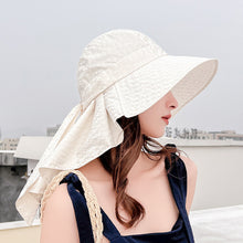 Load image into Gallery viewer, Women’s Wide Brim All-match Sun Hat with Neck Flap