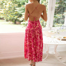 Load image into Gallery viewer, Sleeveless Backless Hemline Open Dress