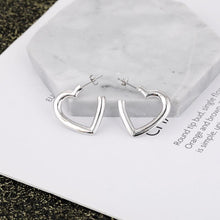 Load image into Gallery viewer, HEART HOOP EARRINGS