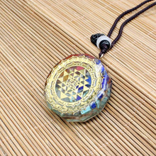 Load image into Gallery viewer, SRI YANTRA ORGONITE QUARTZ NECKLACE