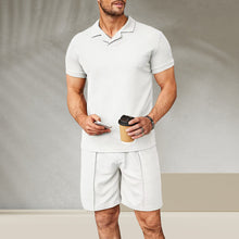 Load image into Gallery viewer, Men's V Neck Summer Casual Set