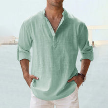 Load image into Gallery viewer, Men's Cotton Linen Casual Shirt