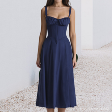 Load image into Gallery viewer, Carmen Print Bustier Sundress