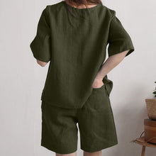 Load image into Gallery viewer, Plus Size Loose Shorts Suit