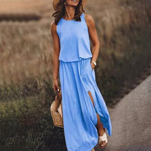 Load image into Gallery viewer, Loose Fit Slit Maxi Dress