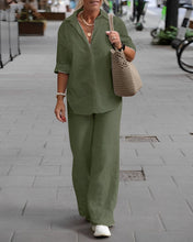 Load image into Gallery viewer, Cotton And Linen Shirt Suit