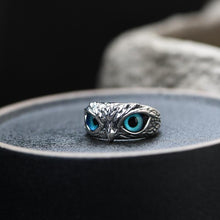 Load image into Gallery viewer, Demon Eye Owl Ring Adjustable
