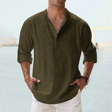 Load image into Gallery viewer, Men's Cotton Linen Casual Shirt