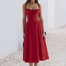Load image into Gallery viewer, Carmen Print Bustier Sundress