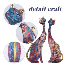 Load image into Gallery viewer, Painted Cat Statue Ornament